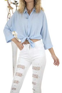 Sommerhose Weiß High Waist
