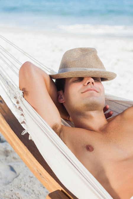 Ein Herrensommerhut darf am Strand nicht fehlen (de.depositphotos.com)