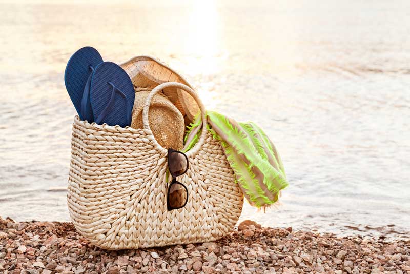 Beige Strandtasche (depositphotos.com)
