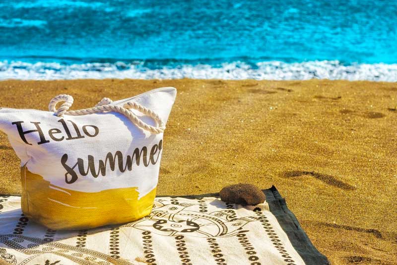 Hello Summer Strandtasche - auch personalisiert möglich (depositphotos.com)