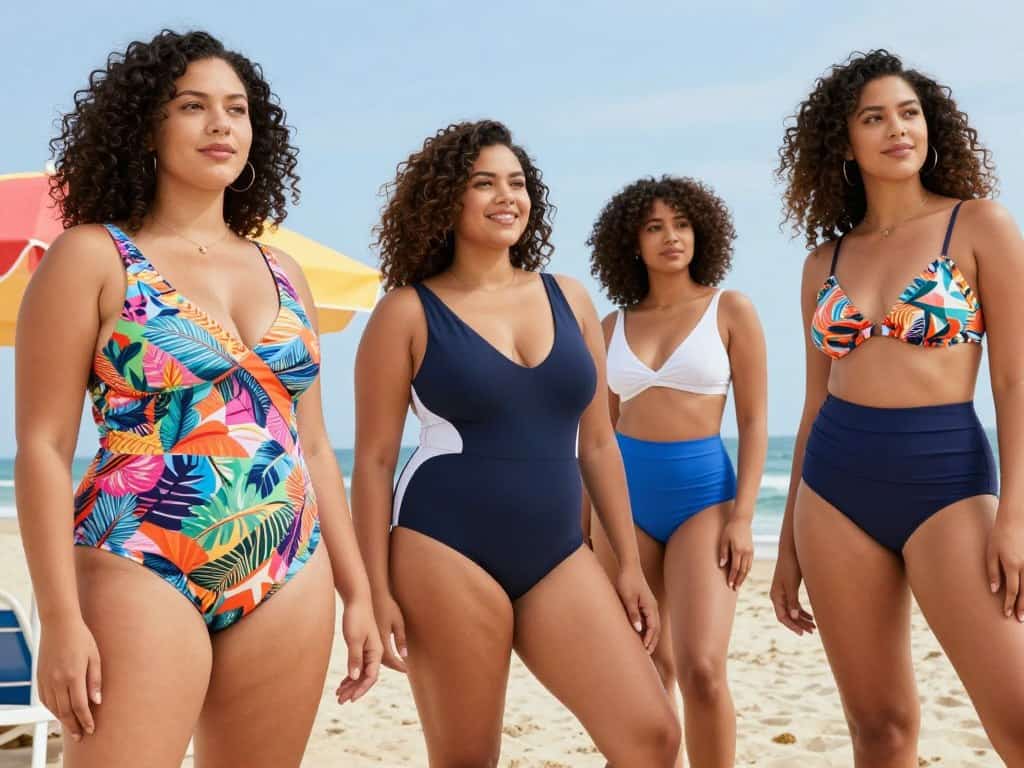 Stilvolle Bademodelle für kurvige Figuren